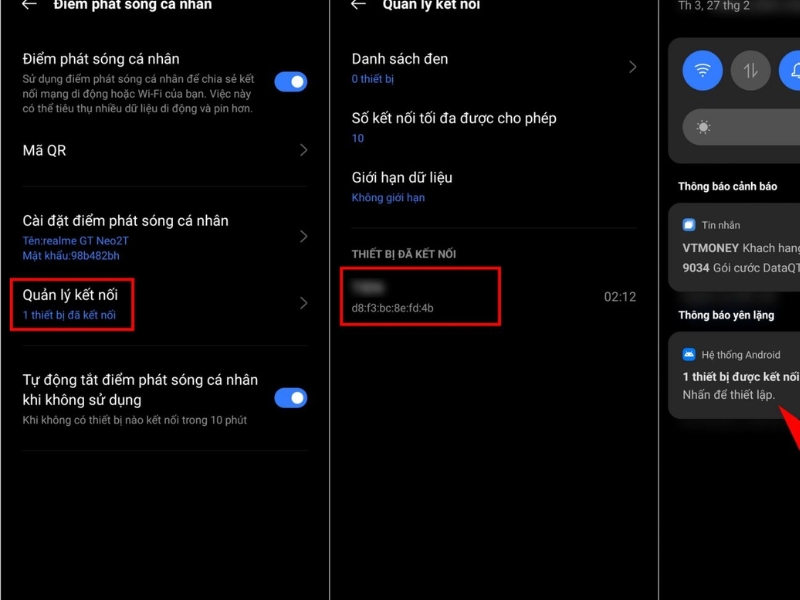 Cách chia sẻ 4G trên Realme bằng WiFi