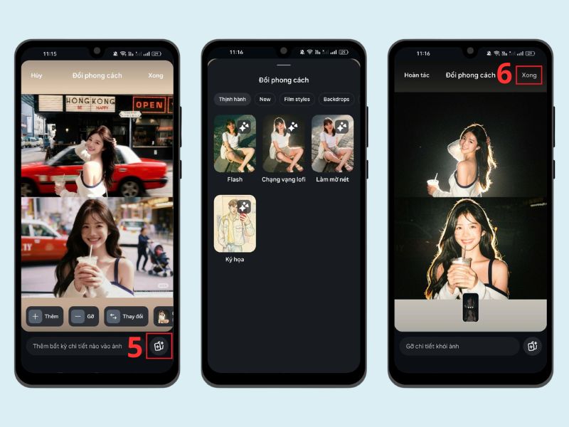 Hoàn tất chỉnh bằng hiệu ứng Flash bằng Meta AI trên Instagram