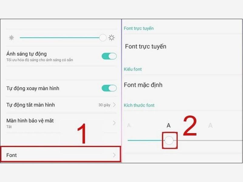Cách thay đổi cỡ chữ trên điện thoại OPPO