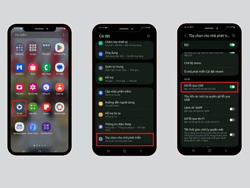 Các bước chỉnh DPI trên Samsung