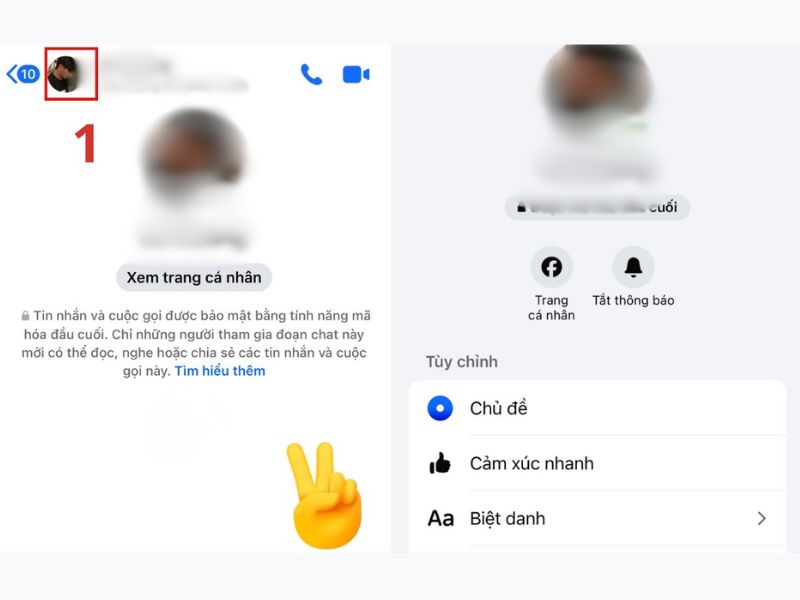 Cách xem thông báo chụp màn hình trên Messenger