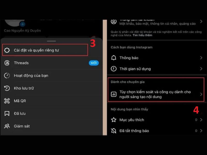Hướng dẫn chuyển sang tài khoản cá nhân trên Instagram