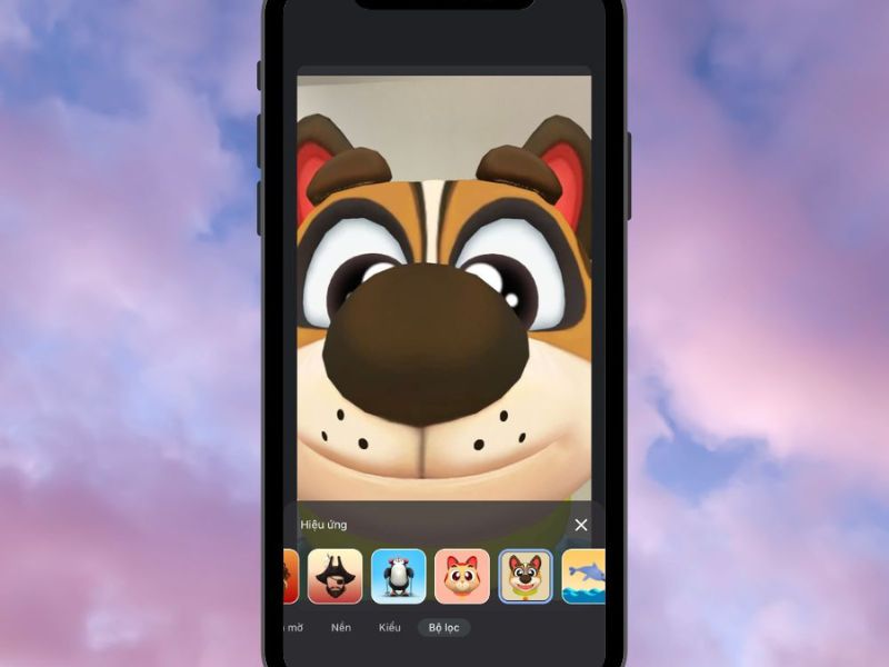 Cách có Filter trên Google Meet trên điện thoại