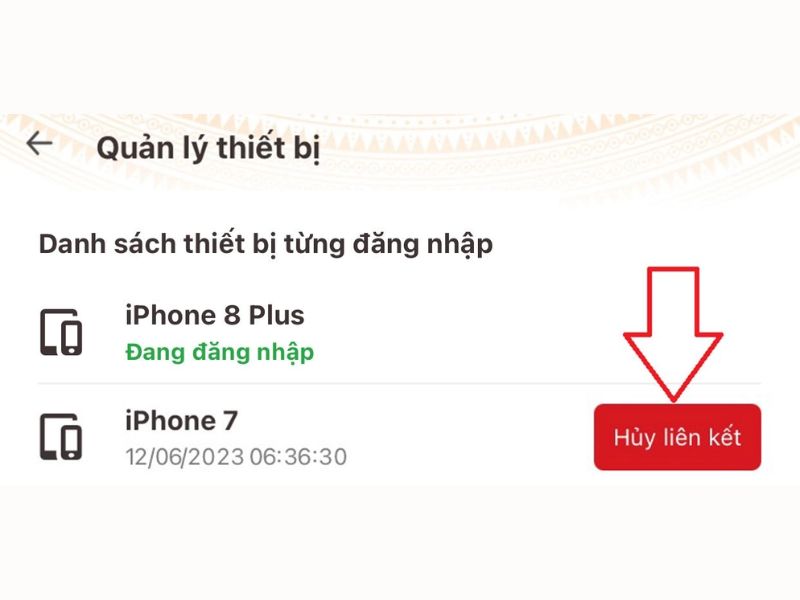 Xóa điện thoại bị mất khi đã đăng nhập thành công