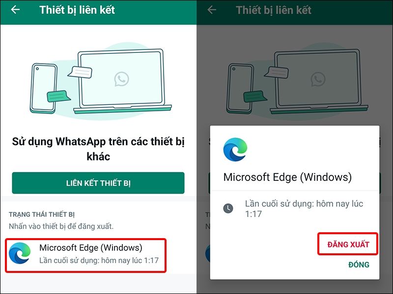 Cách đăng xuất WhatsApp từ thiết bị lạ an toàn