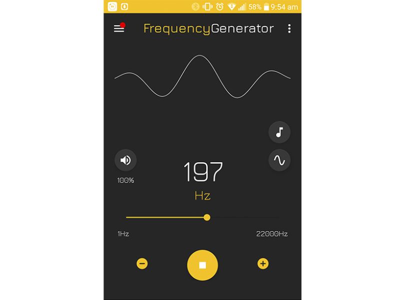 Đẩy nước ra khỏi điện thoại Anroid bằng tần số thấp