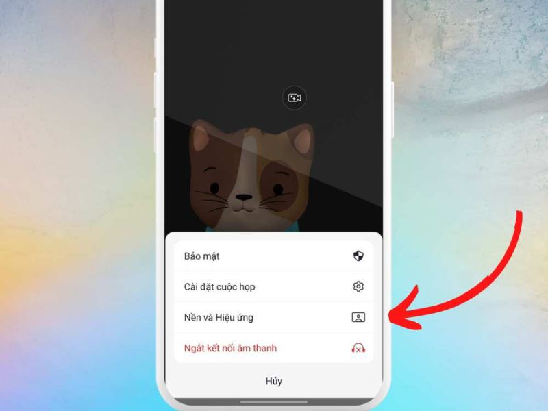 Cách đổi Background trong Zoom trên điện thoại Samsung