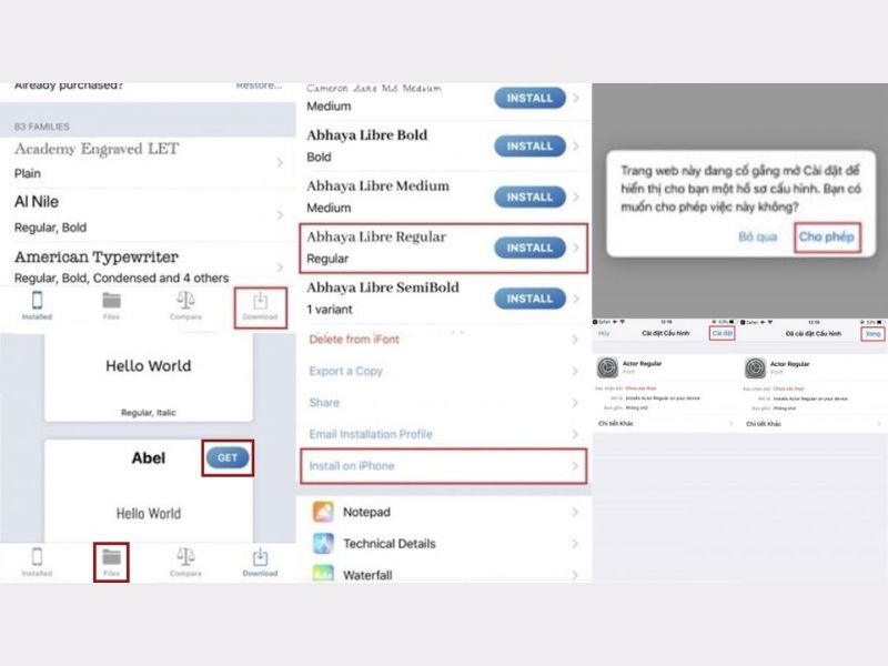 Các bước đổi phông chữ trên điện thoại iPhone