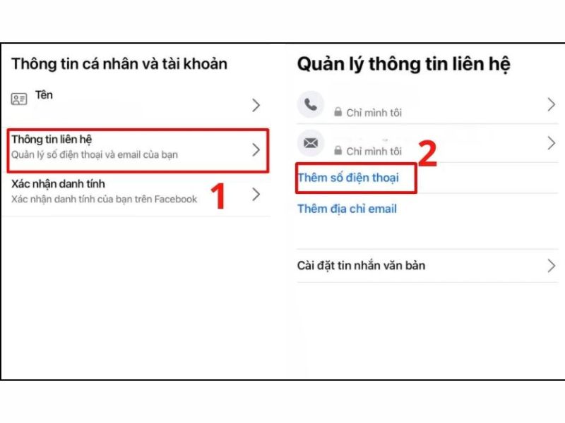 Đổi số điện thoại mới Facebook