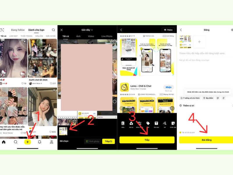 Cách đăng bài trên Lemon 8