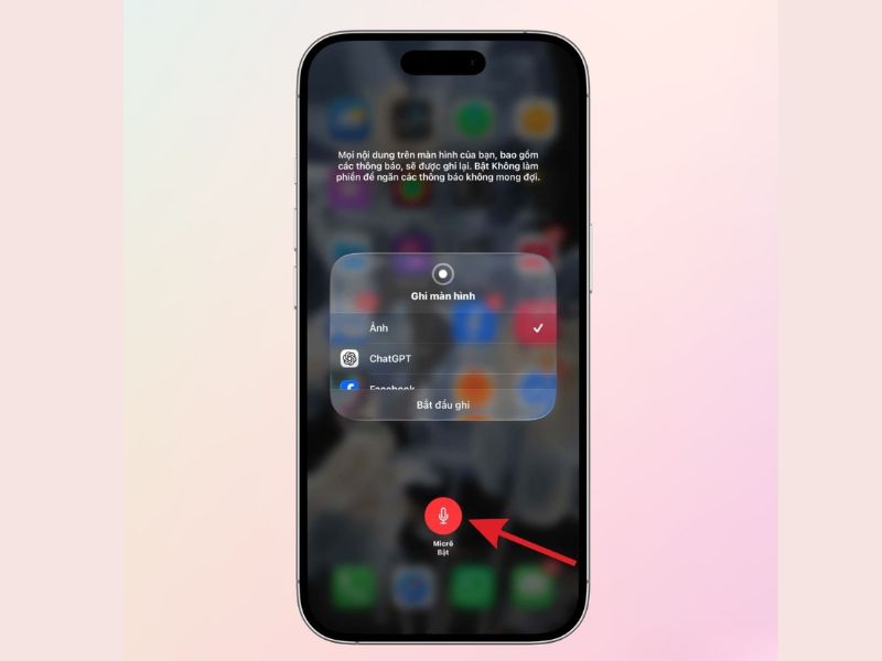 Cách ghi màn hình kèm âm thanh từ micro
