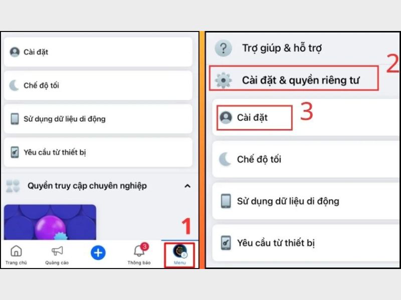 Xóa dữ liệu Facebook trên iPhone