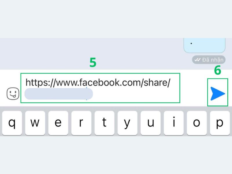 Các bước gửi link Facebook qua Zalo đơn giản