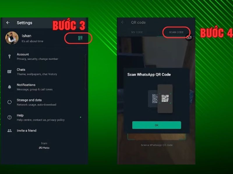 Kết bạn trên Whatsapp bằng mã QR như thế nào