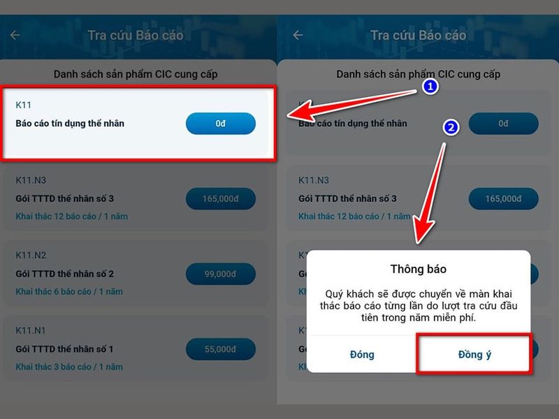 Các bước xem thông tin nợ xấu bằng số điện thoại