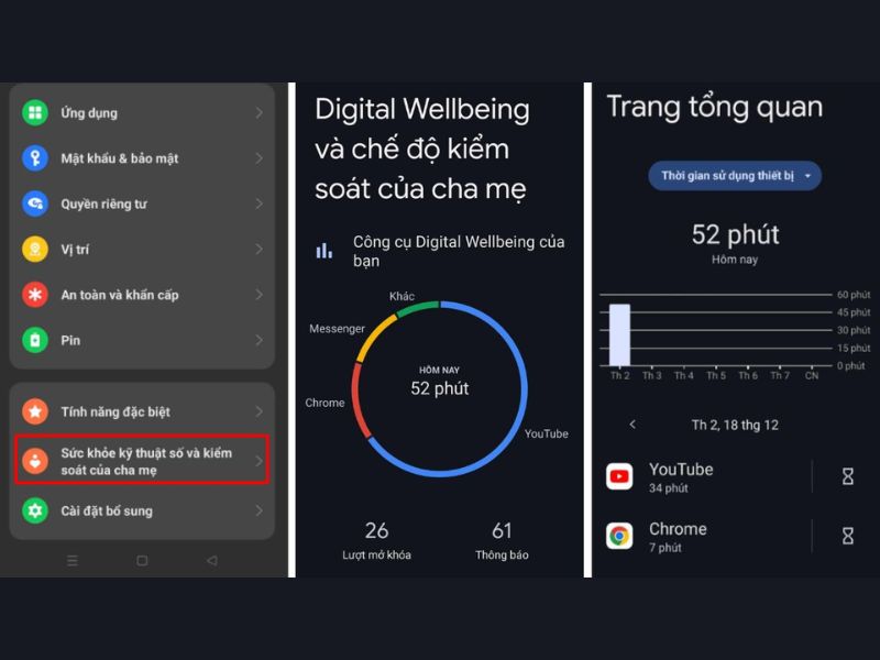 Các bước kiểm tra thời gian sử dụng trên OPPO