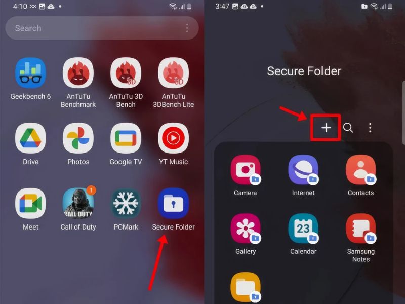 Cách kiểm tra ứng dụng bị ẩn trong Secure Folder