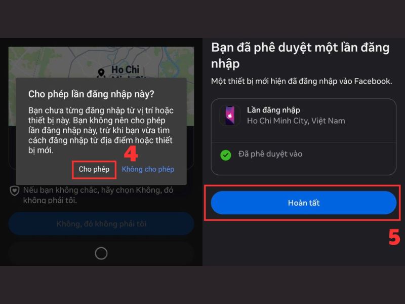 Hướng dẫn phê duyệt đăng nhập Facebook trên thiết bị mới 