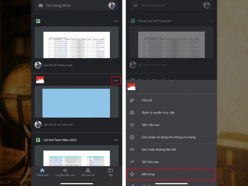 Hướng dẫn tải 1 ảnh trên Google Drive về iPhone