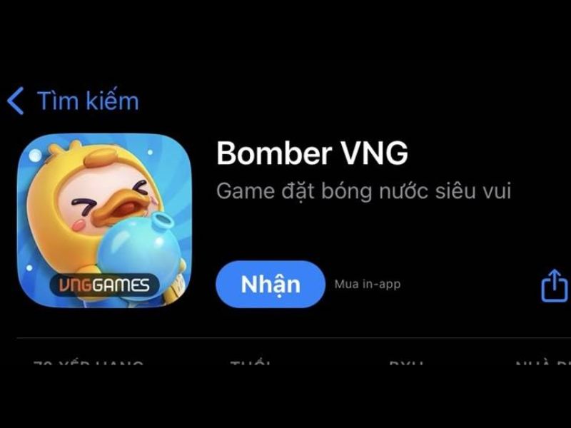 Hướng dẫn cách tải Bomber VNG trên điện thoại