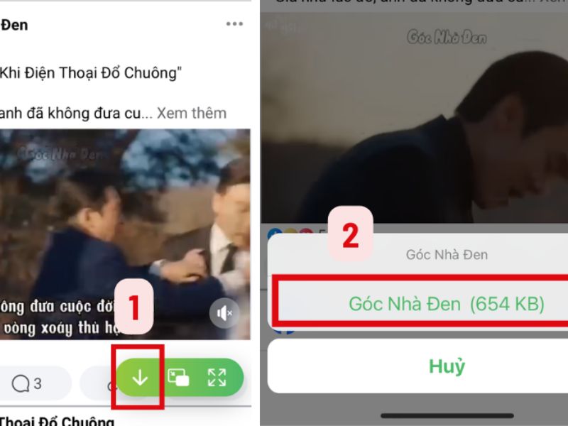 Cách tải video trên Cốc Cốc về điện thoại​