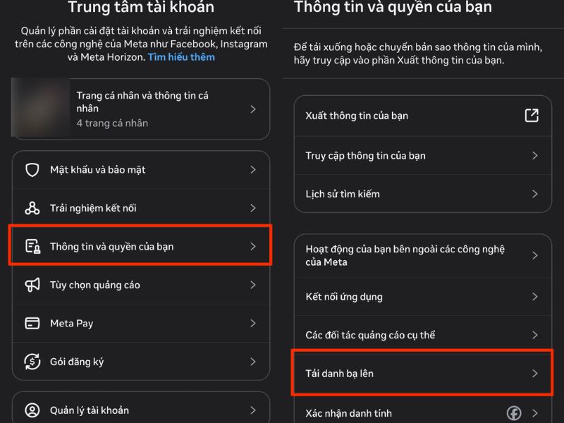Cách tắt đồng bộ danh bạ messenger trên iPhone