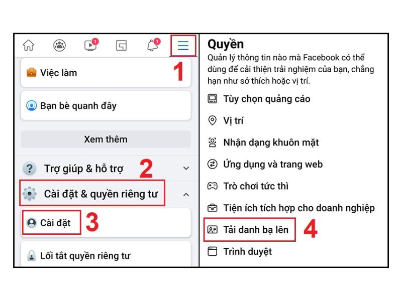 Cách tắt đồng bộ danh bạ trên Messenger cho Android