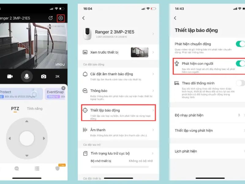 Cách tắt thông báo camera IMOU trên điện thoại bằng ứng dụng