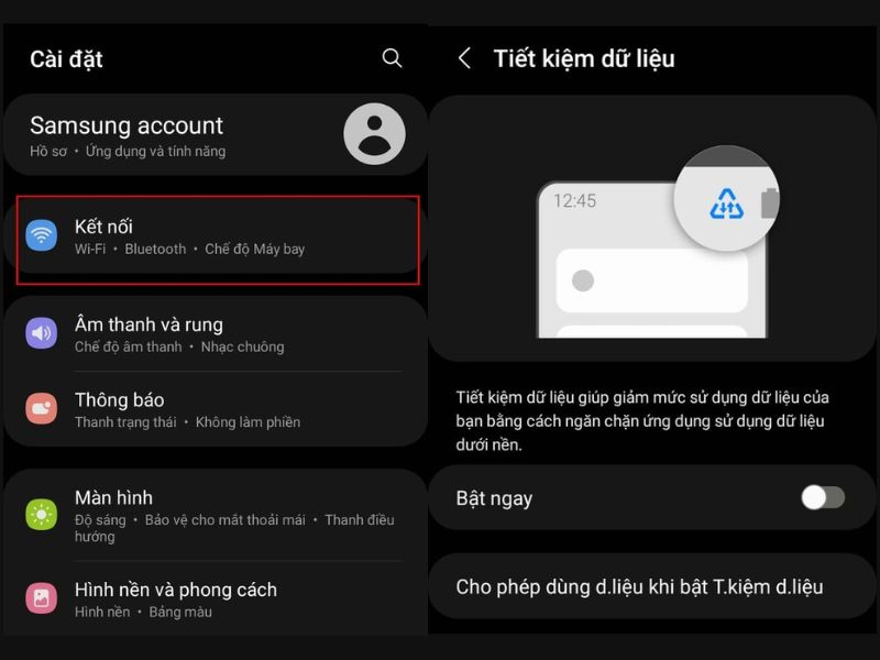 Hướng dẫn tắt tiết kiệm dữ liệu trên Android