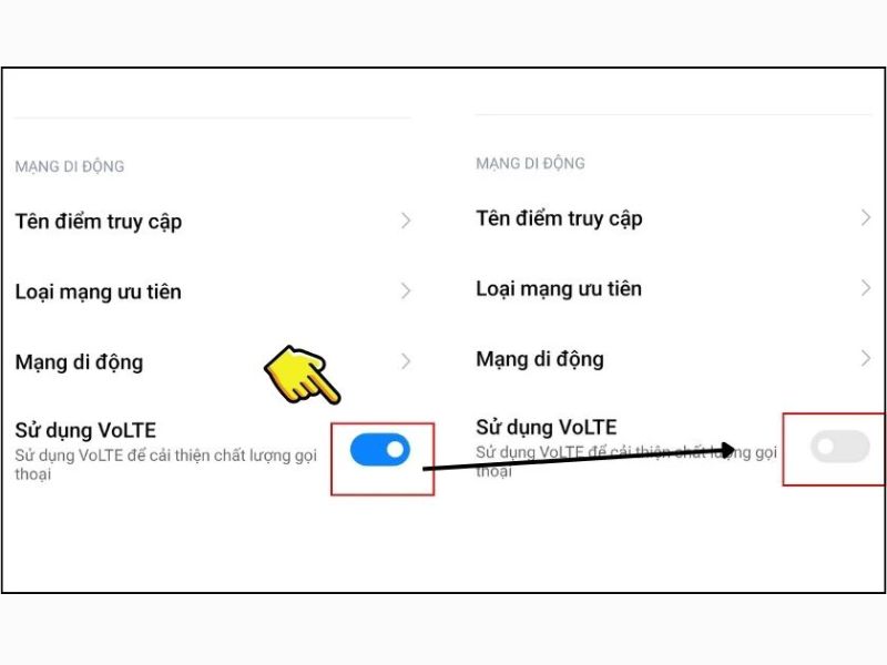 Tắt VoLTE trên Redmi đơn giản