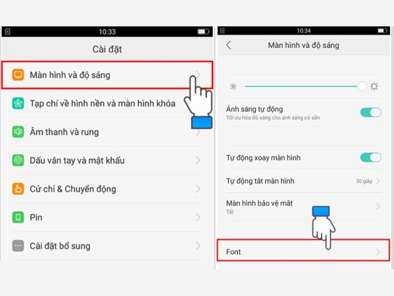 Hướng dẫn đổi font chữ trên điện thoại OPPO