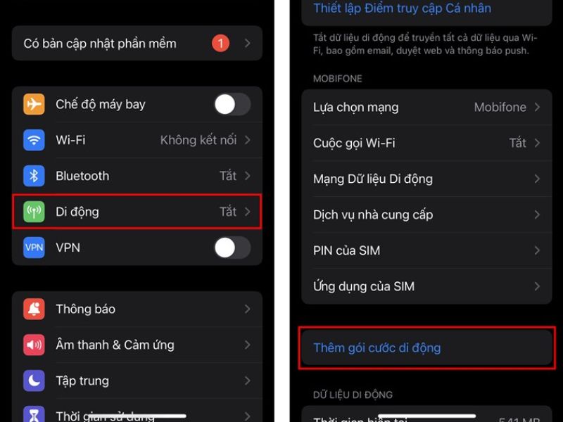 Cách thêm eSIM vào điện thoại