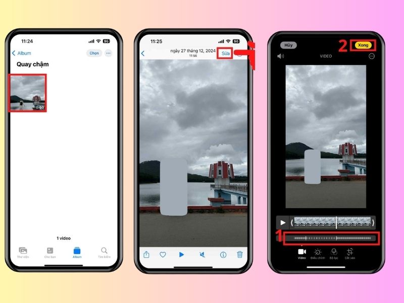 Cách tua nhanh video trên điện thoại iPhone bằng ứng dụng Ảnh
