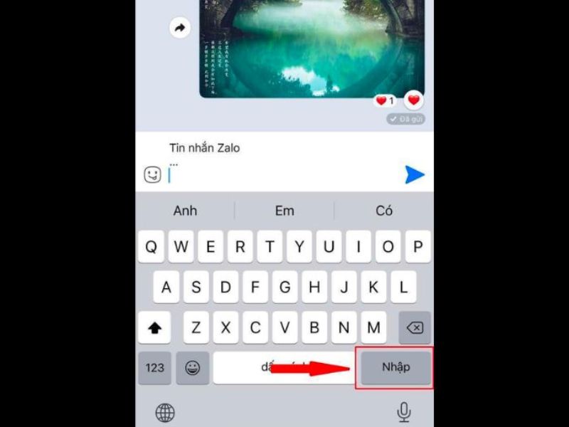 Cách viết xuống dòng trên iPhone