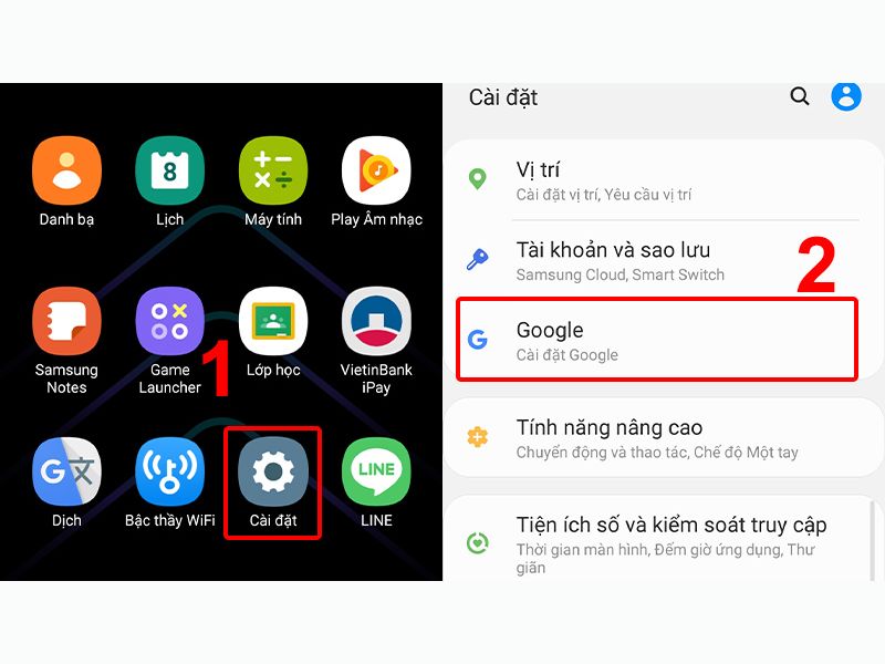 Xem danh bạ trên ứng dụng Gmail