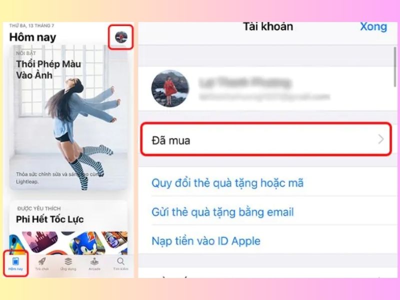 Cách ẩn ứng dụng trong lịch sử mua hàng trên App Store