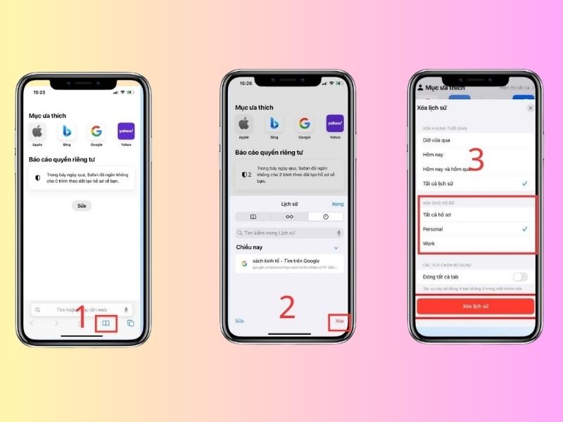 Cách xóa lịch sử Safari riêng biệt cho từng Profile trên iOS 26