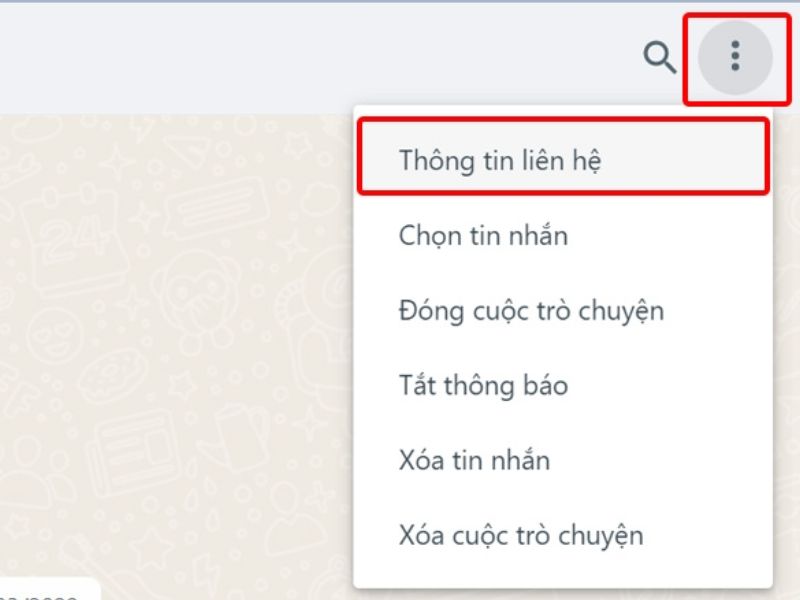 Cách xóa tin nhắn WhatsApp trên máy tính, laptop
