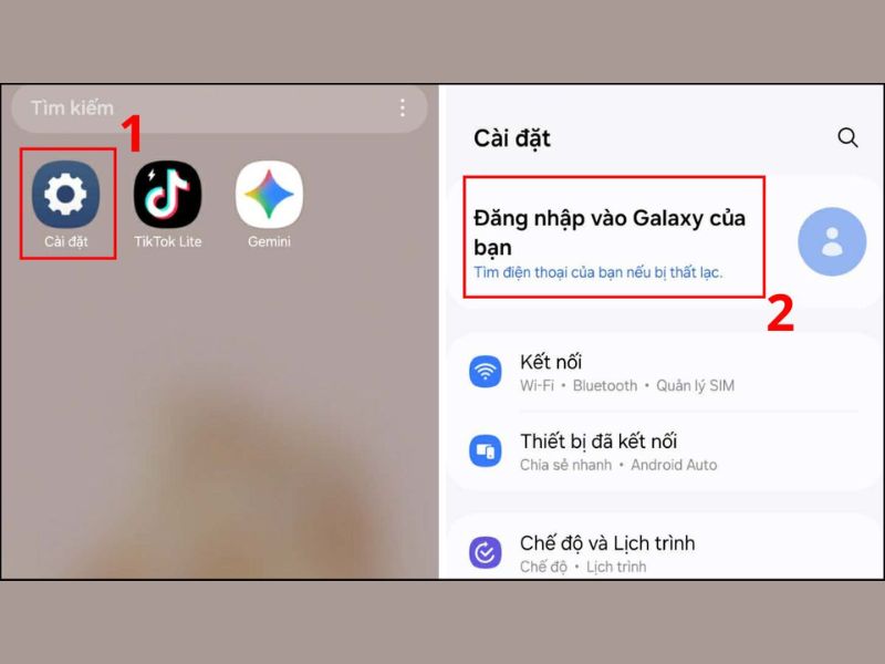 Lỗi không đăng nhập được Samsung Account