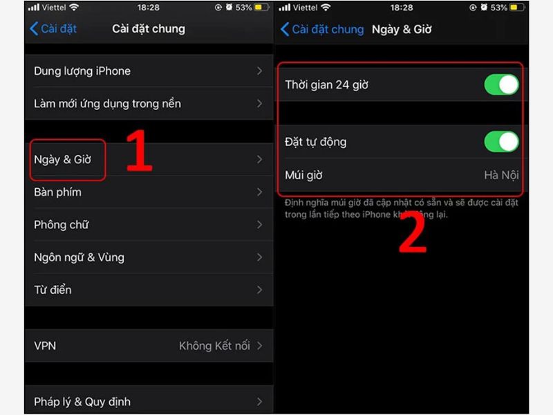 Hướng dẫn thiết lập lại ngày và giờ trên iPhone