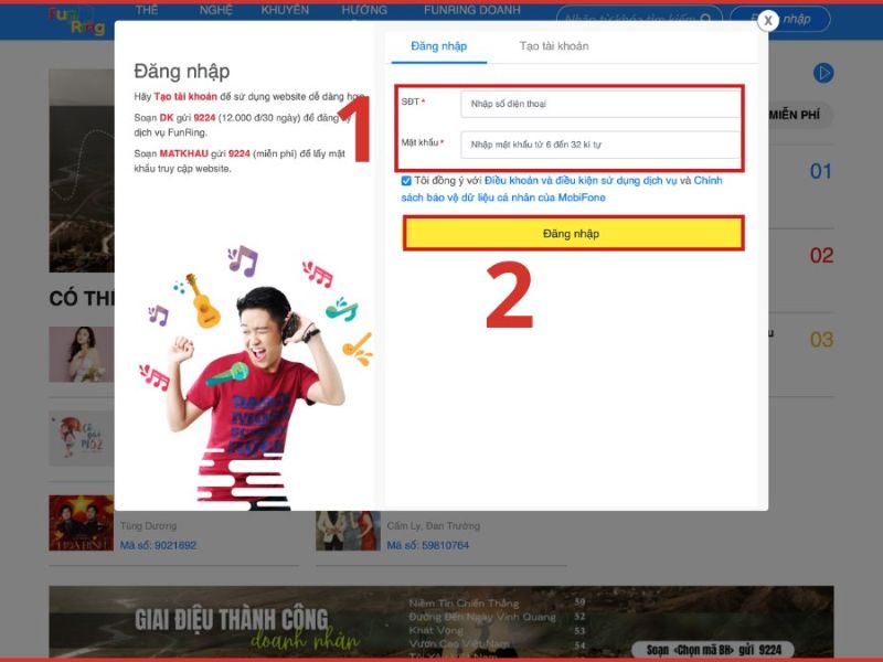 Cài nhạc chờ MobiFone bằng Funring