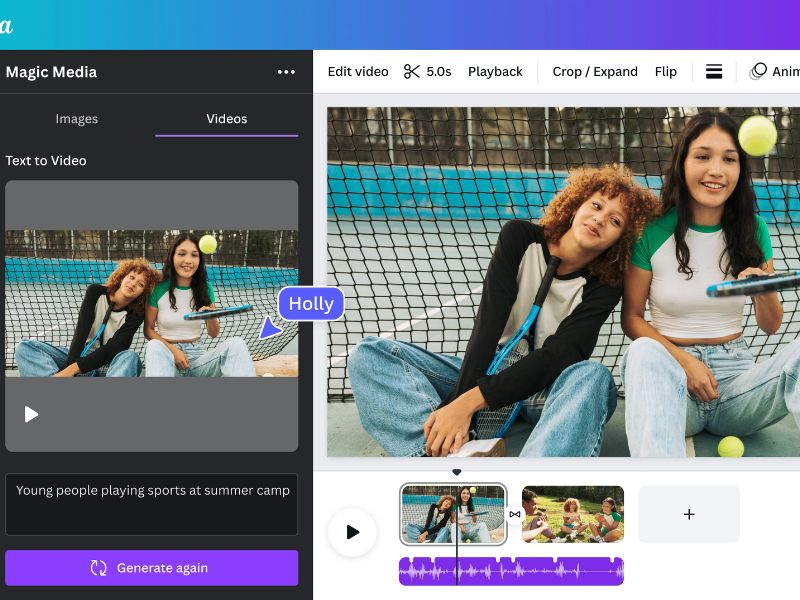 Tạo video bằng AI trên Canva