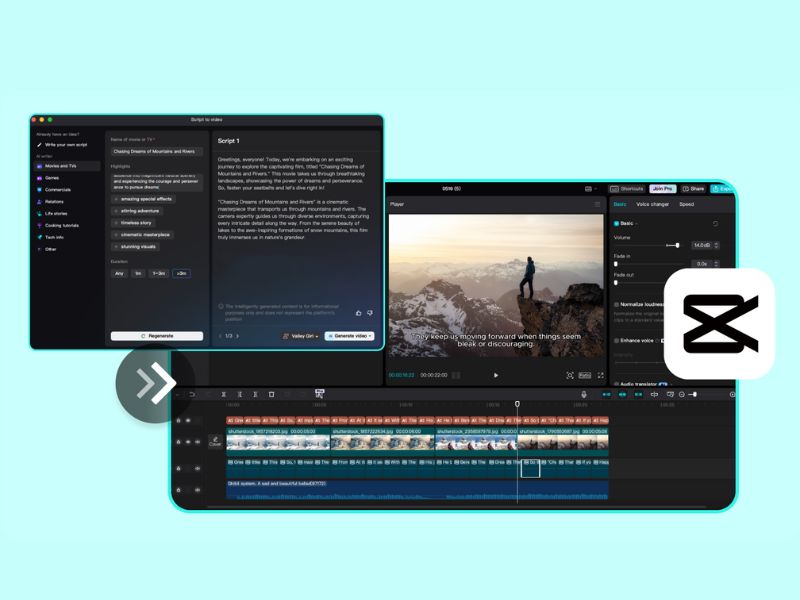 Tạo video với Capcut