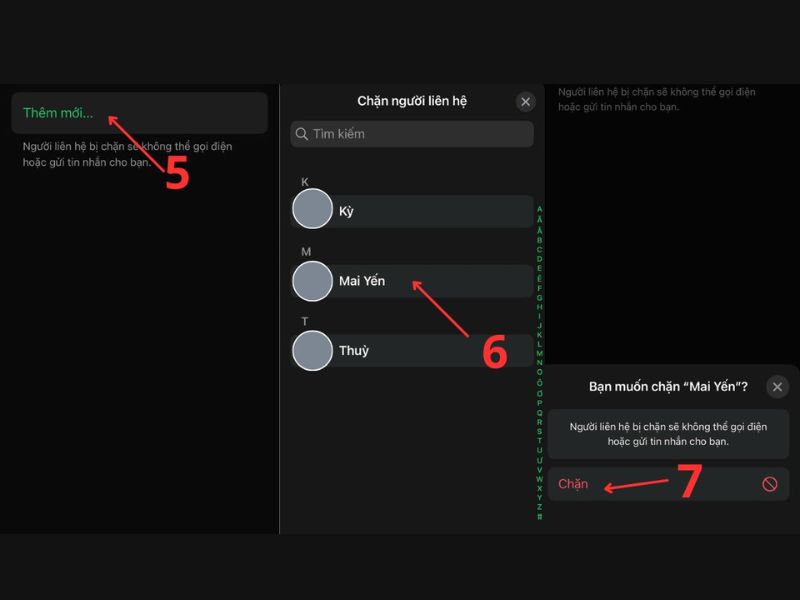 Chặn và hạn chế người lạ