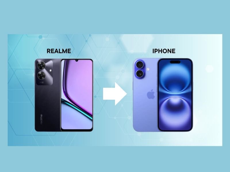 Chia sẻ file từ realme sang iPhone có khó không?