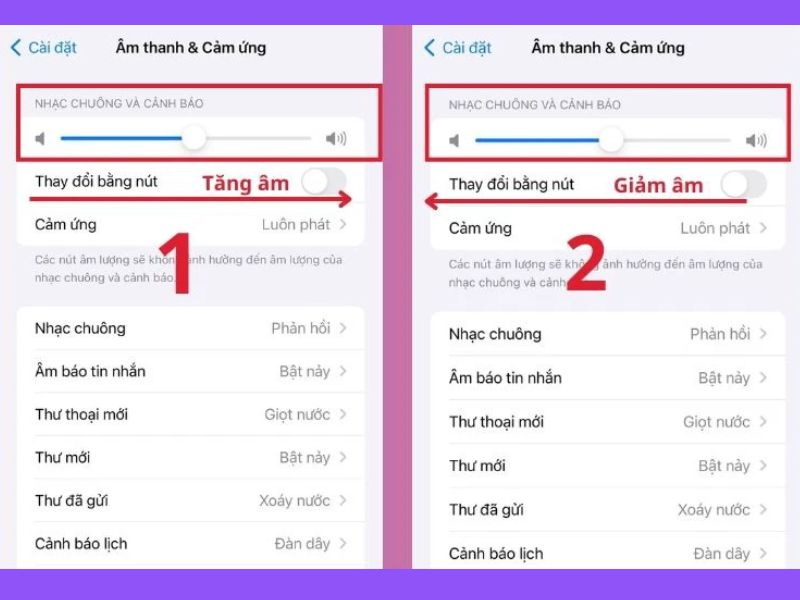 Cách chỉnh âm lượng báo thức trên iPhone