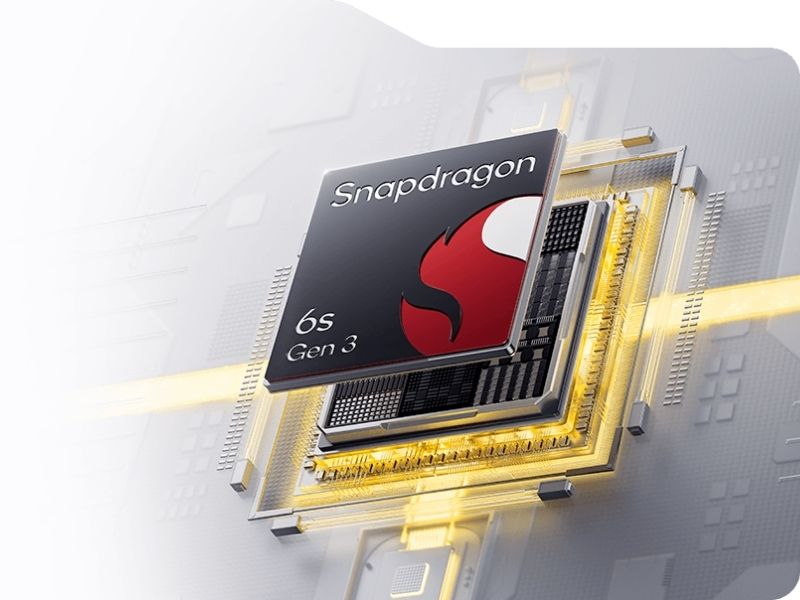 Máy được trang bị vi xử lý Snapdragon 6s Gen 3 ổn định