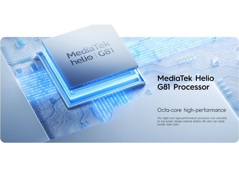 Máy sử dụng chip MediaTek Helio G81
