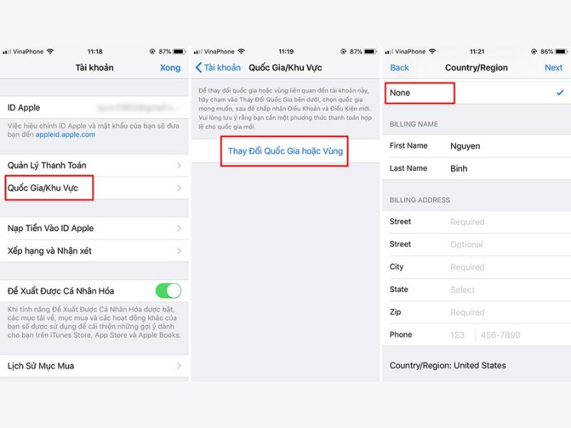 Hướng dẫn chuyển vùng AppStore sang Vương Quốc Anh