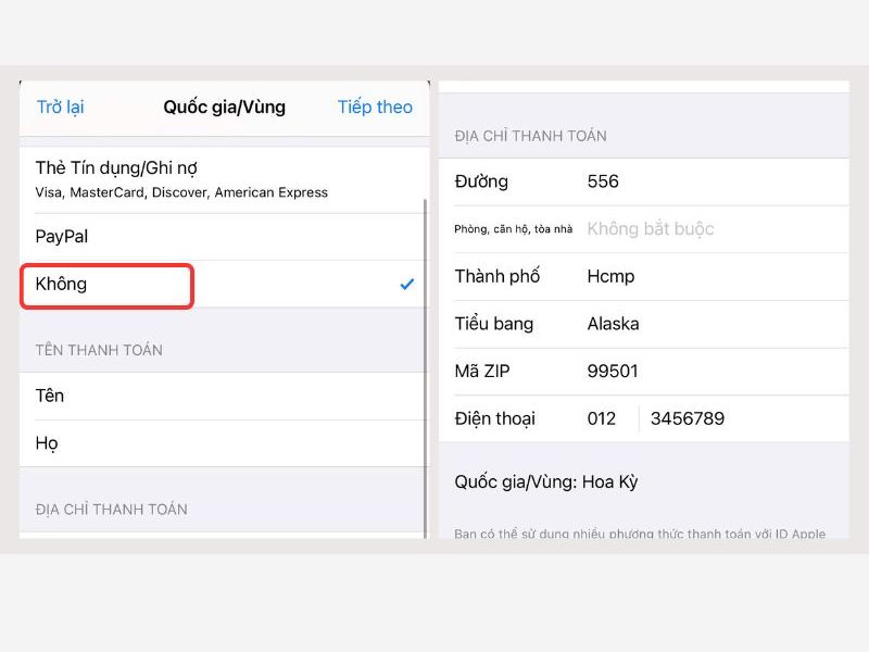 Chuyển vùng iPhone sang Mỹ